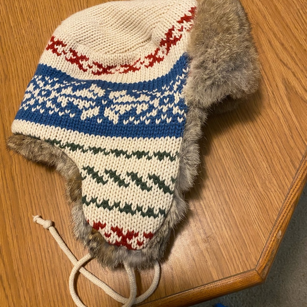 Winter hat rabbit fur